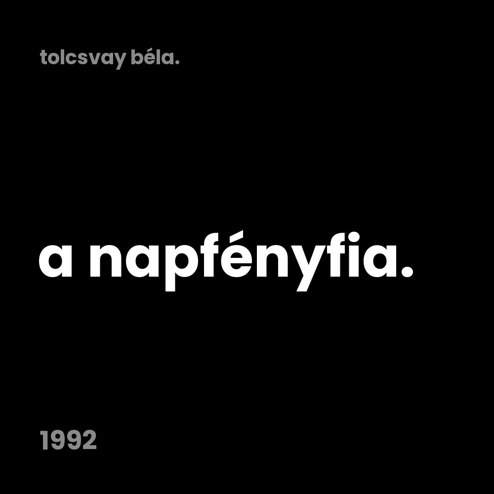 A Napfényfia (1992)