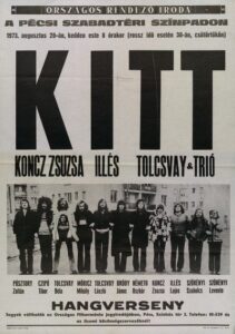 A KITT hangverseny plakátja, 1973