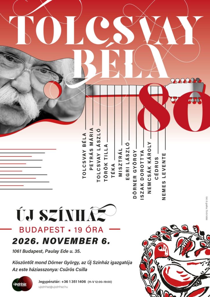 A Tolcsvay Béla 80 születésnapi gála plakátja